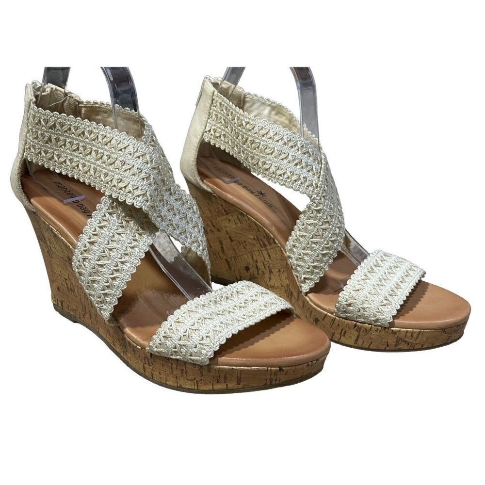 Montego Bay Club Oasis Tan Wedge Sandals Size 11